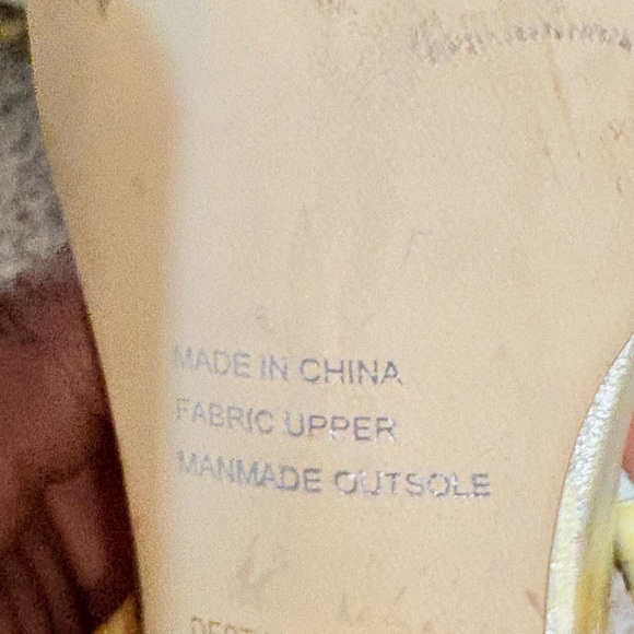 Yellow and Orange Heels with Comfortable Footbed and Stylish Straps - Picture 8 of 9